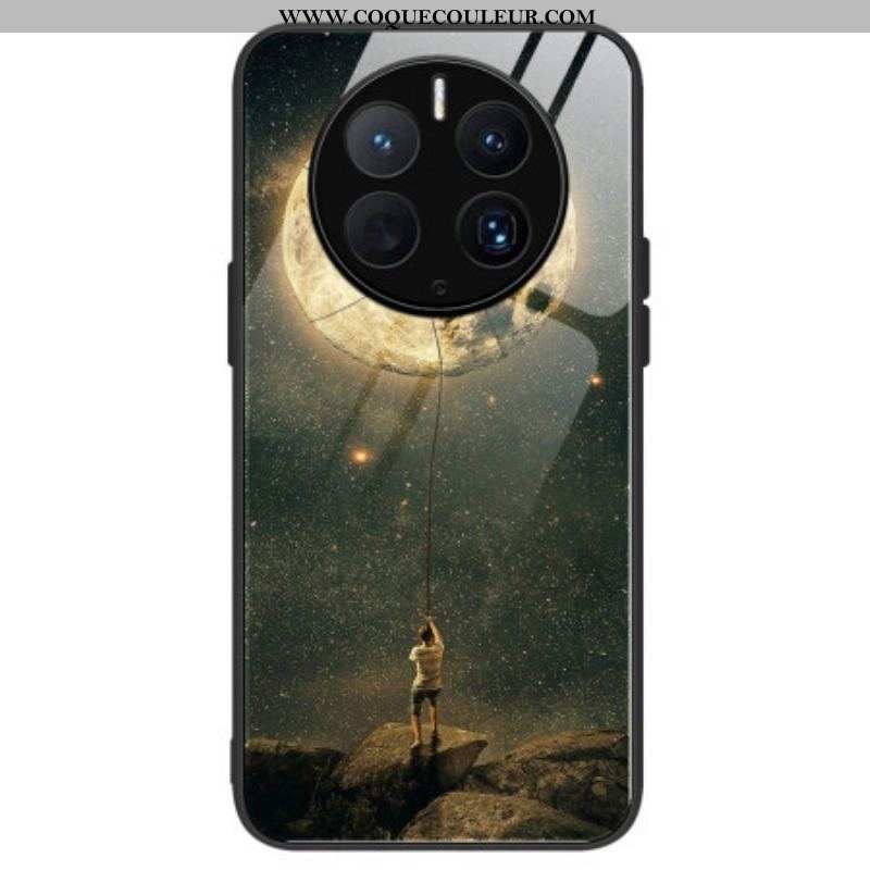 Coque Huawei Mate 50 Pro Verre Trempé l'Homme à la Lune