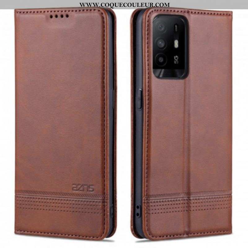 Flip Cover Oppo A94 5G Style Cuir AZNS