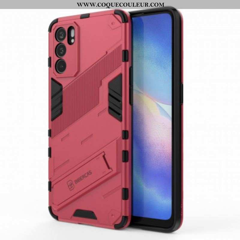 Coque Oppo Reno 6 5G Support Amovible Deux Positions Mains Libres