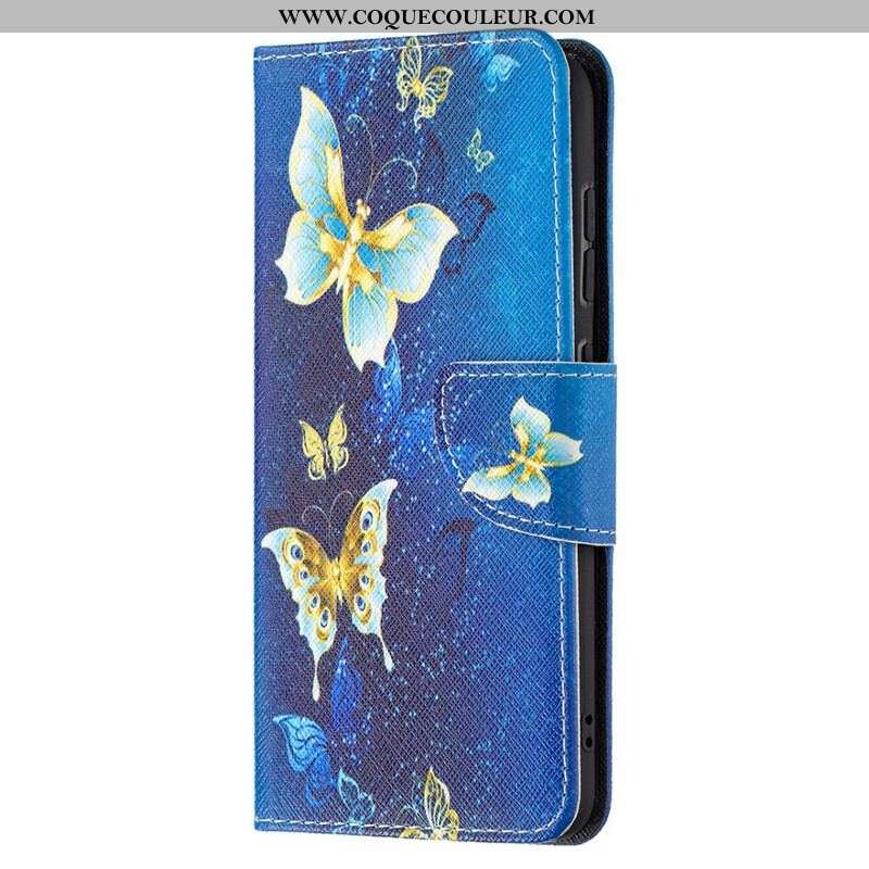 Housse Samsung Galaxy S21 FE Papillons Rois