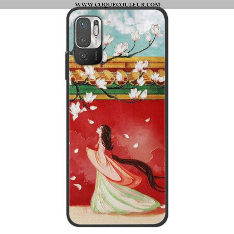 Coque Xiaomi Redmi Note 10 5G / Poco M3 Pro 5G Femme à Fleurs