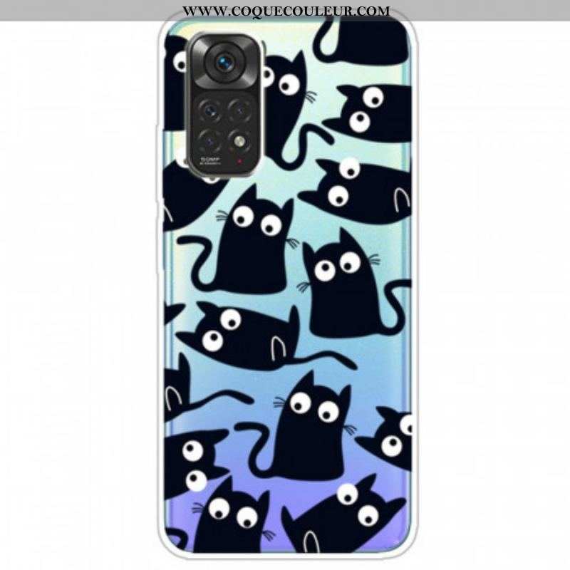 Coque Xiaomi Redmi Note 11 / 11s Multiples Chats Noirs