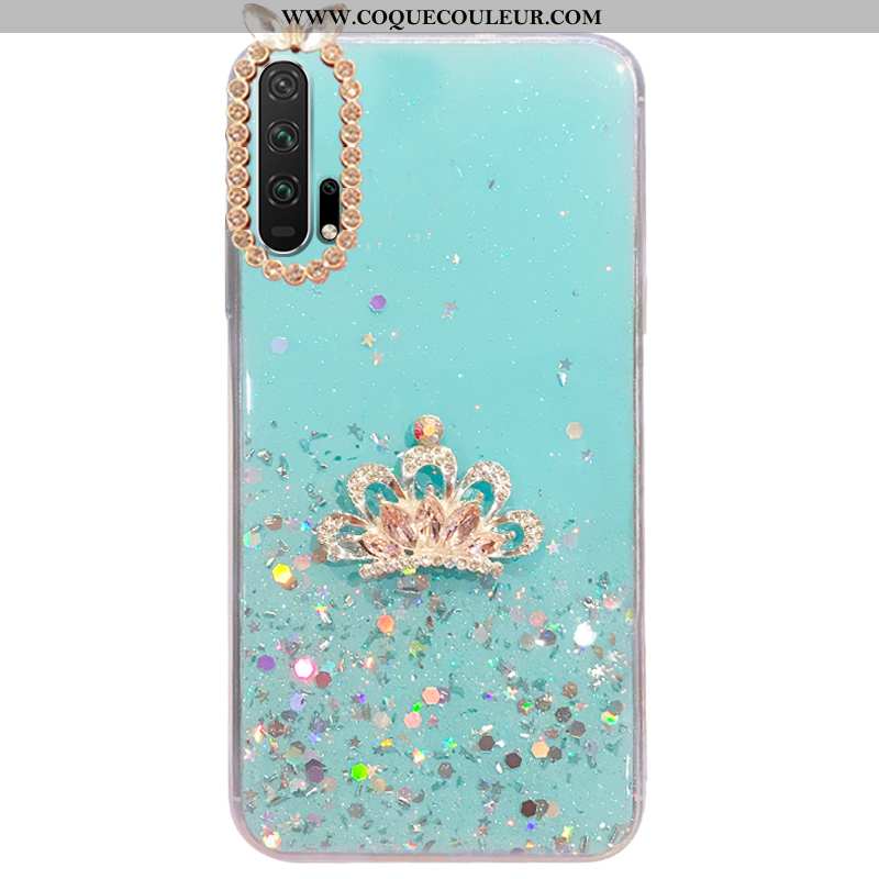 Coque Honor 20 Pro Protection Dessin Animé, Housse Honor 20 Pro Incruster Strass Silicone Bleu