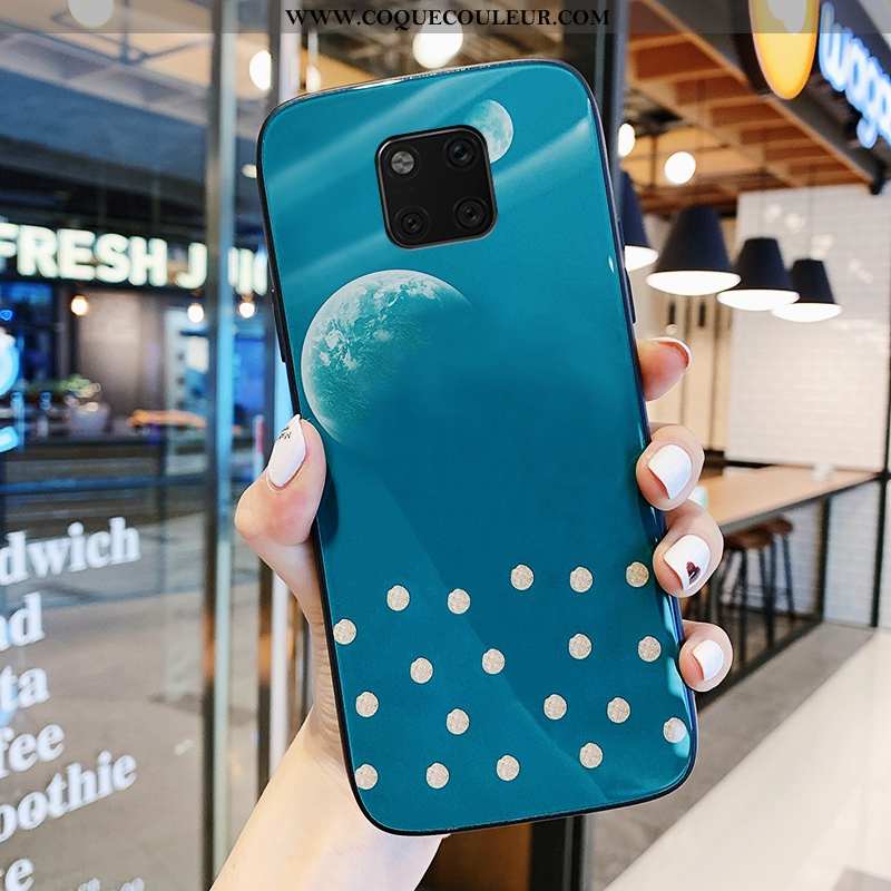 Housse Huawei Mate 20 Pro Protection Incassable Coque, Étui Huawei Mate 20 Pro Tendance Support Blan