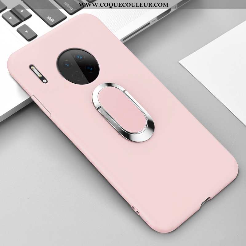 Coque Huawei Mate 30 Silicone Simple Petit, Housse Huawei Mate 30 Protection Vent Rose