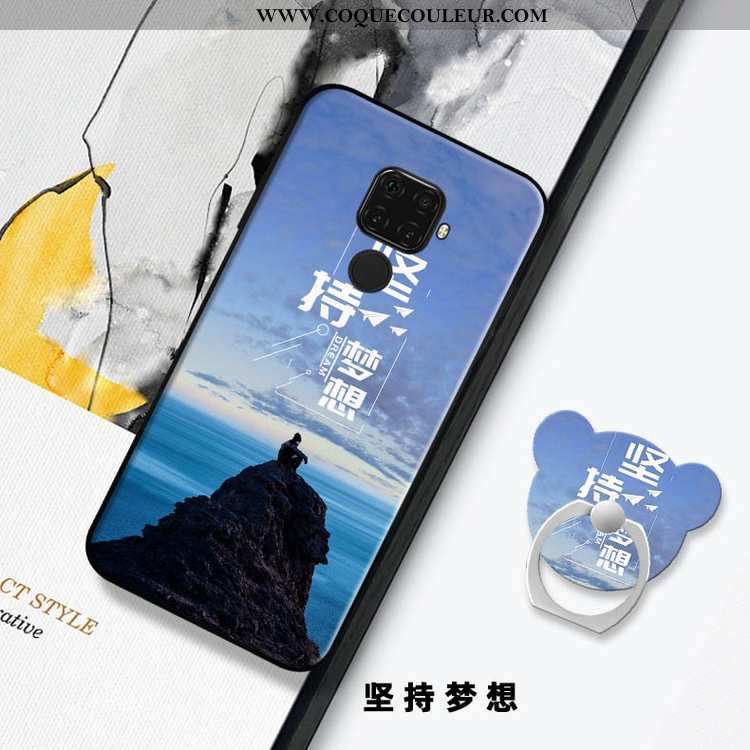 Étui Huawei Mate 30 Lite Mode Bleu Coque, Coque Huawei Mate 30 Lite Ornements Suspendus Tout Compris