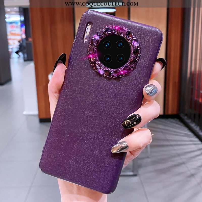 Coque Huawei Mate 30 Pro Tendance Net Rouge Coque, Housse Huawei Mate 30 Pro Cuir Violet