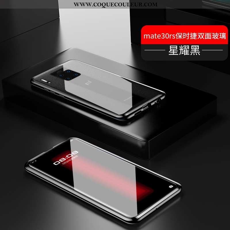 Coque Huawei Mate 30 Rs Transparent Luxe Téléphone Portable, Housse Huawei Mate 30 Rs Métal Reversib