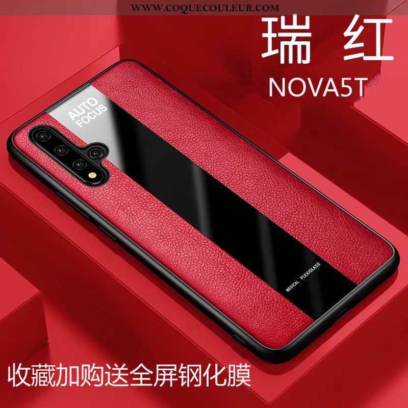 Coque Huawei Nova 5t Silicone Noir Coque, Housse Huawei Nova 5t Protection Incassable