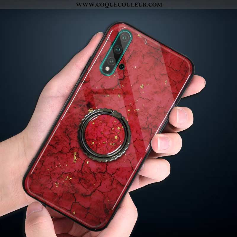 Étui Huawei Nova 5t Fluide Doux Téléphone Portable Protection, Coque Huawei Nova 5t Silicone Rouge