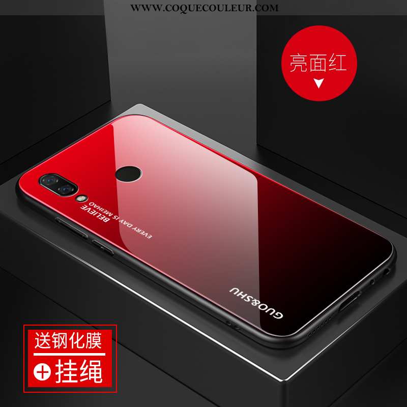 Housse Huawei P Smart+ Délavé En Daim Téléphone Portable Créatif, Étui Huawei P Smart+ Personnalité 