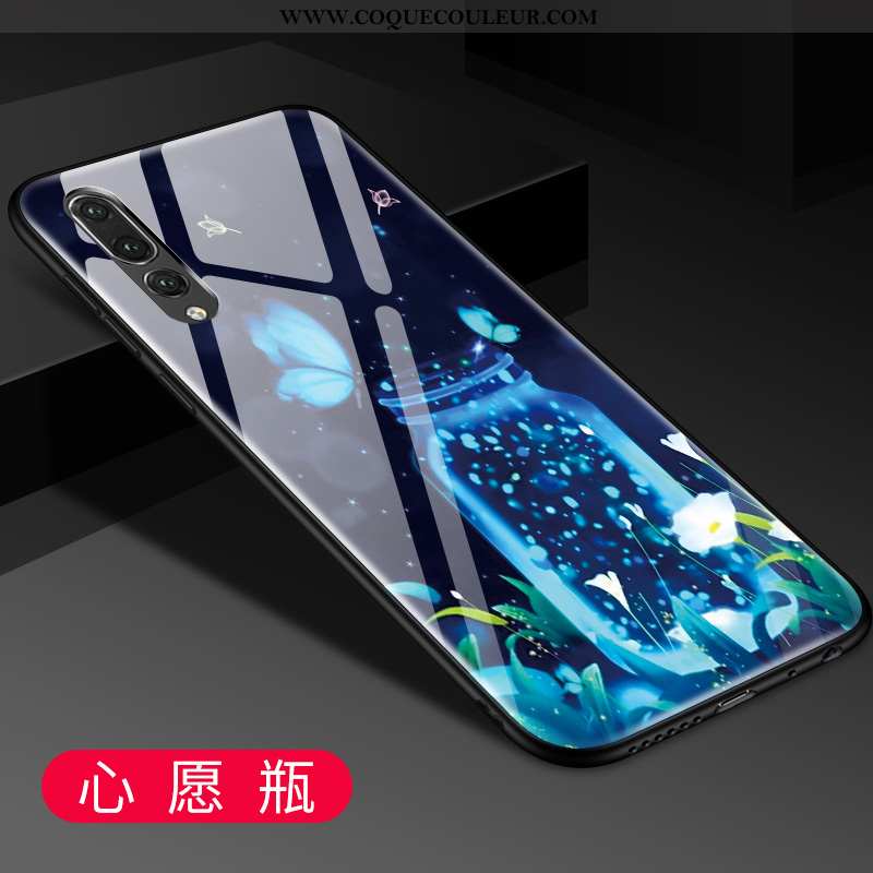Étui Huawei P20 Pro Tendance Charmant Téléphone Portable, Coque Huawei P20 Pro Mode Amoureux Bleu