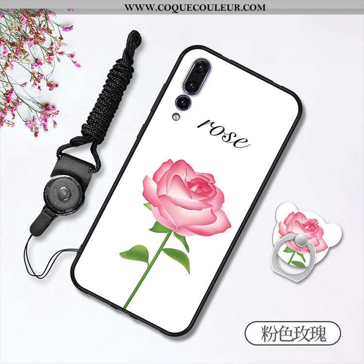 Étui Huawei P20 Pro Fluide Doux Tout Compris Téléphone Portable, Coque Huawei P20 Pro Rose