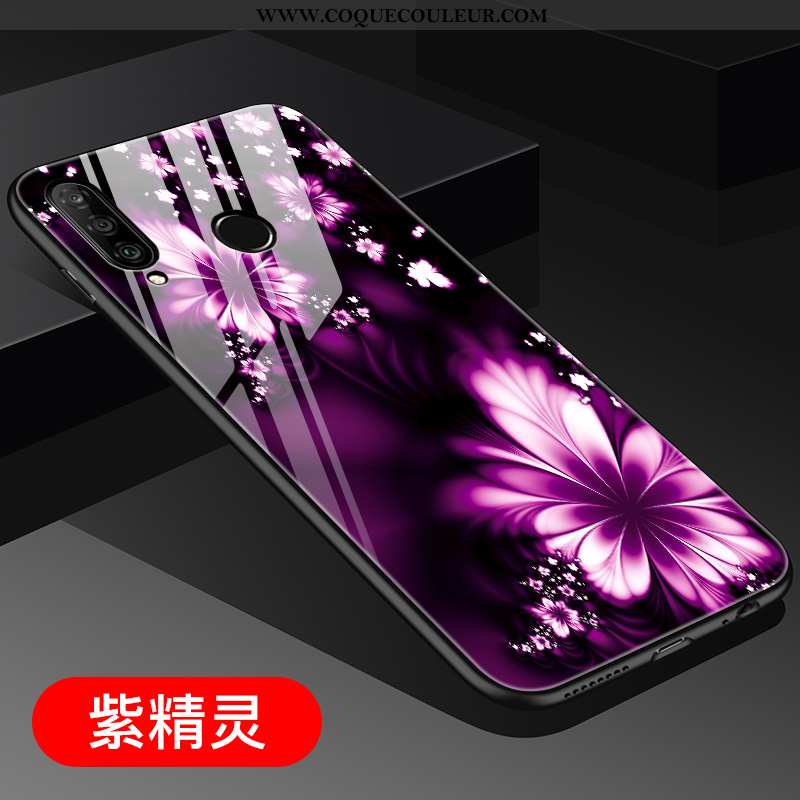 Étui Huawei P30 Lite Personnalité Jeunesse Coque, Coque Huawei P30 Lite Tendance Vent Violet