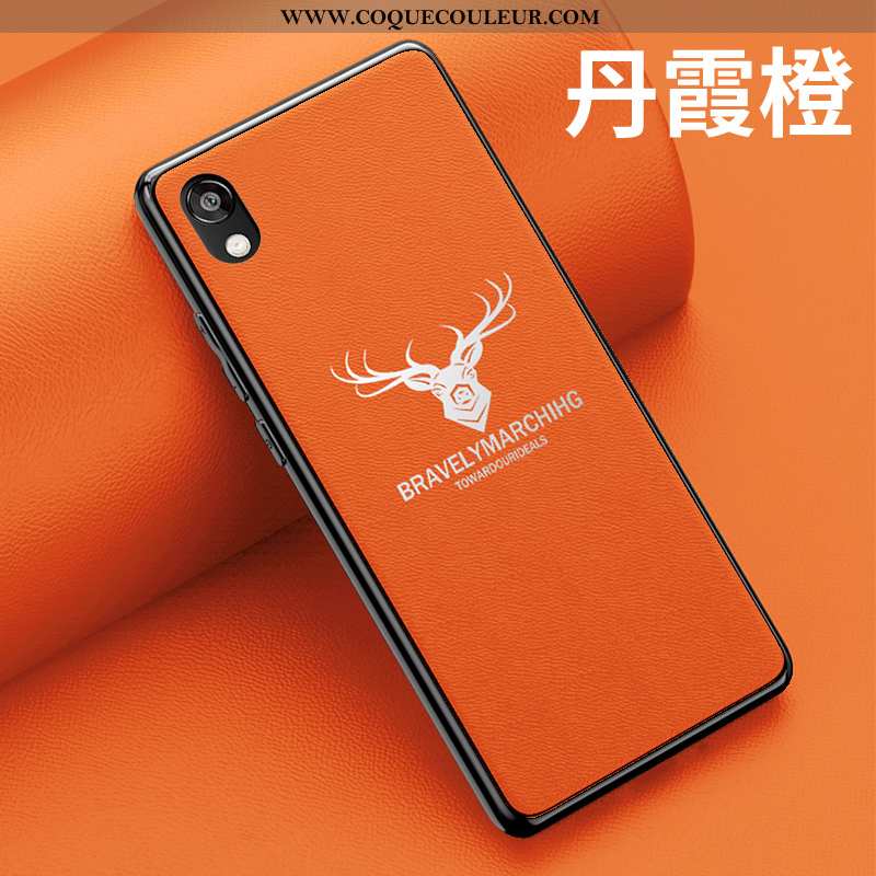 Étui Huawei Y5 2020 Personnalité Incassable Téléphone Portable, Coque Huawei Y5 2020 Créatif Orange