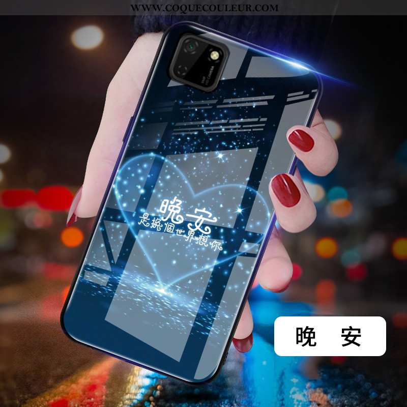 Coque Huawei Y5p Mode Personnalité Coque, Housse Huawei Y5p Protection Créatif Bleu