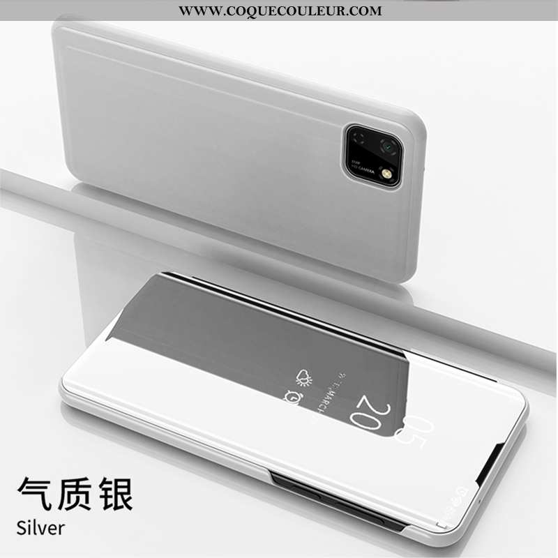 Housse Huawei Y5p Protection Étui Coque, Huawei Y5p Bleu Téléphone Portable