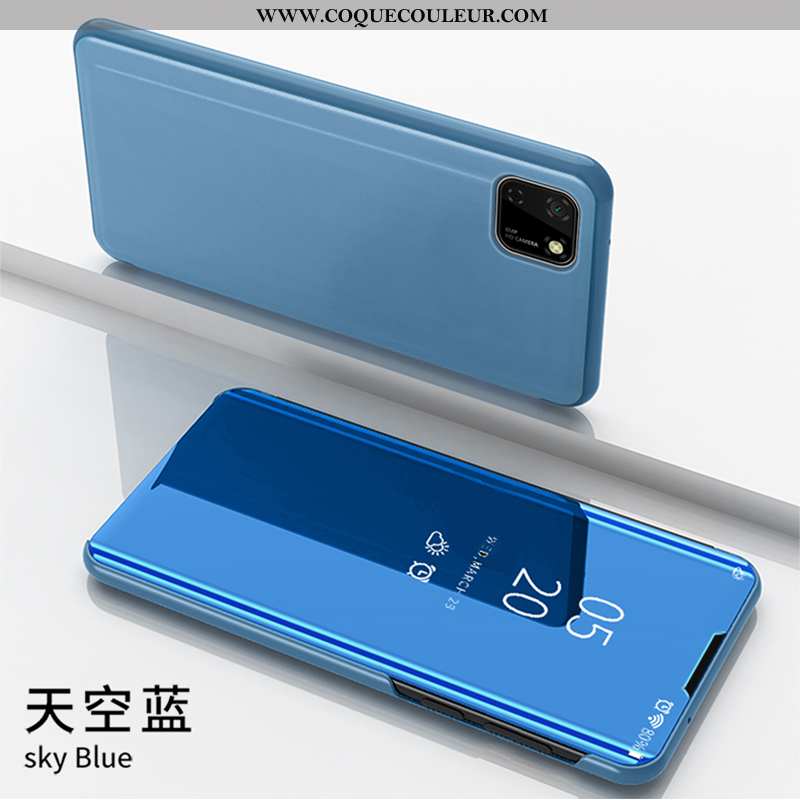 Housse Huawei Y5p Protection Étui Coque, Huawei Y5p Bleu Téléphone Portable
