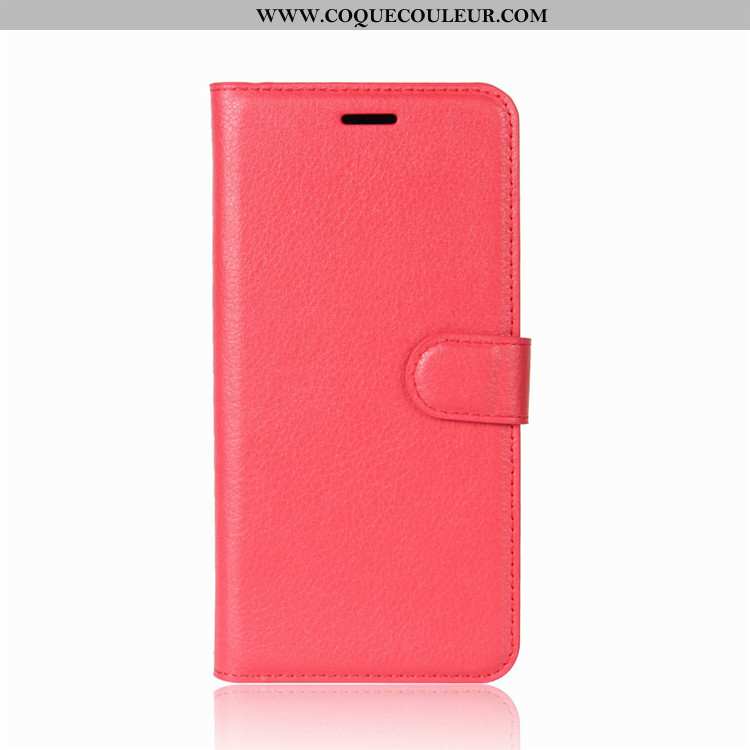 Étui Lg Q6 Protection Cuir Incassable, Coque Lg Q6 Portefeuille Téléphone Portable Noir