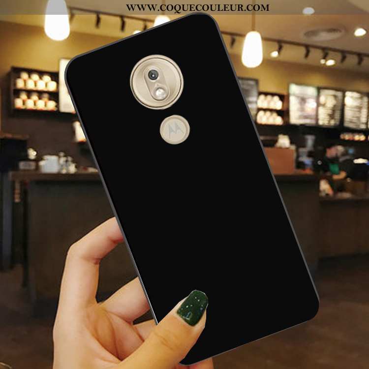 Étui Moto G7 Power Protection Coque Téléphone Portable, Moto G7 Power Incassable Noir
