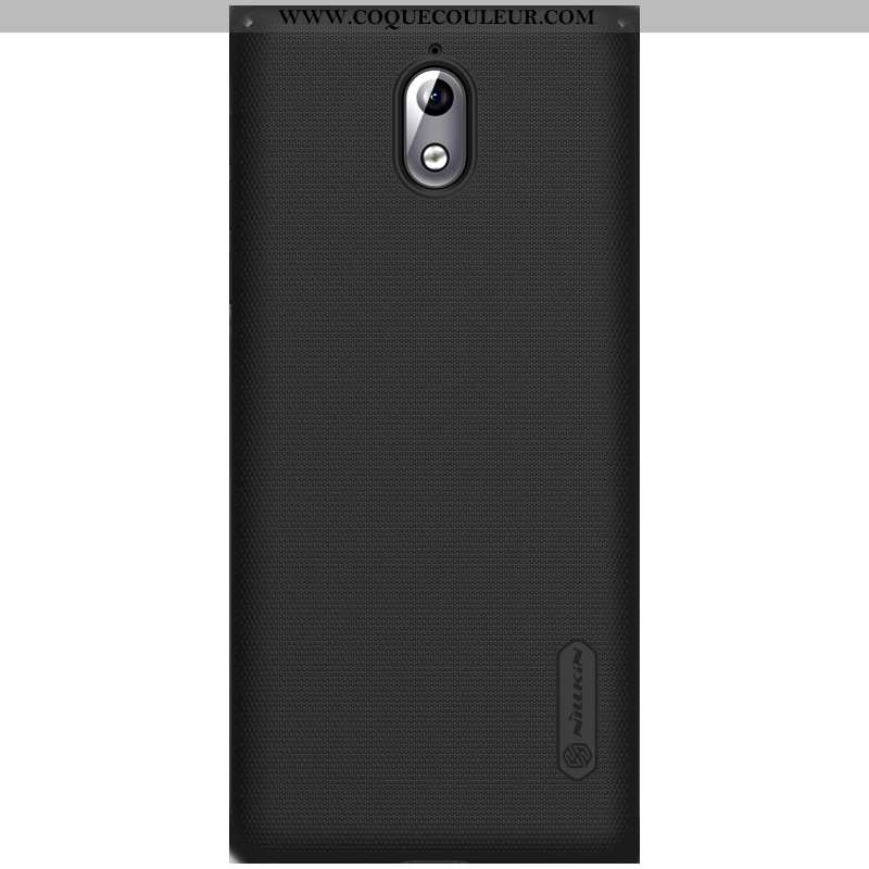 Coque Nokia 3.1 Protection Étui, Housse Nokia 3.1 Délavé En Daim Or Noir