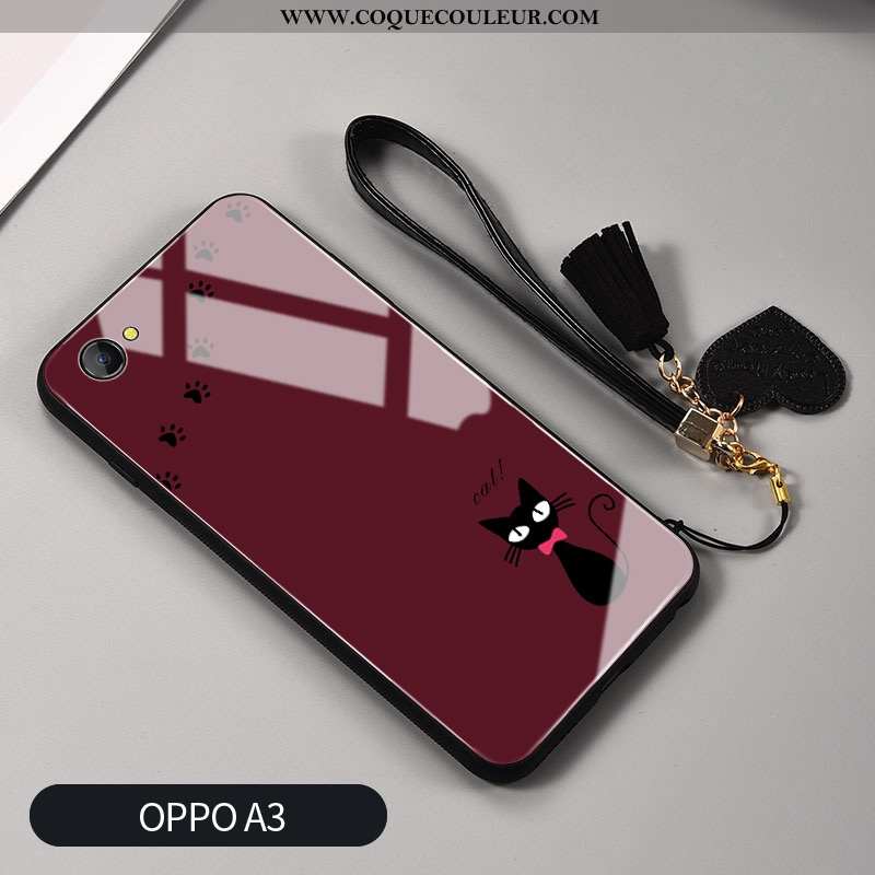 Coque Oppo A3 Mode Silicone Téléphone Portable, Housse Oppo A3 Protection Verre Blanche