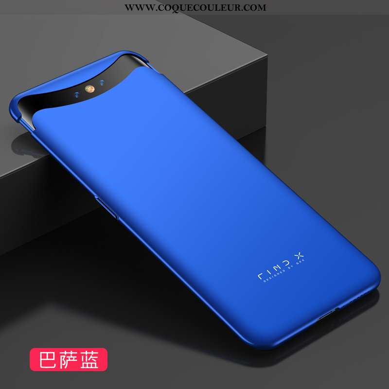 Étui Oppo Find X Légère Incassable, Coque Oppo Find X Protection Téléphone Portable Bleu Foncé