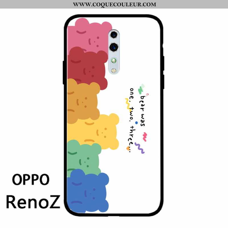 Housse Oppo Reno Z Tendance Incassable Charmant, Étui Oppo Reno Z Légère Téléphone Portable Blanche