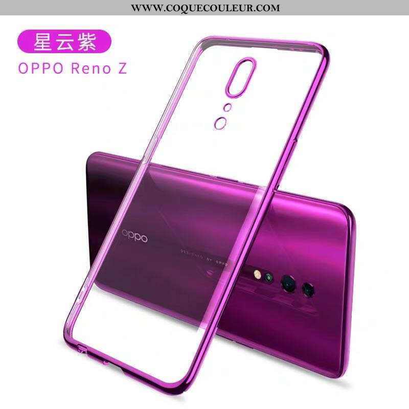 Housse Oppo Reno Z Silicone Téléphone Portable Net Rouge, Étui Oppo Reno Z Protection Tout Compris V