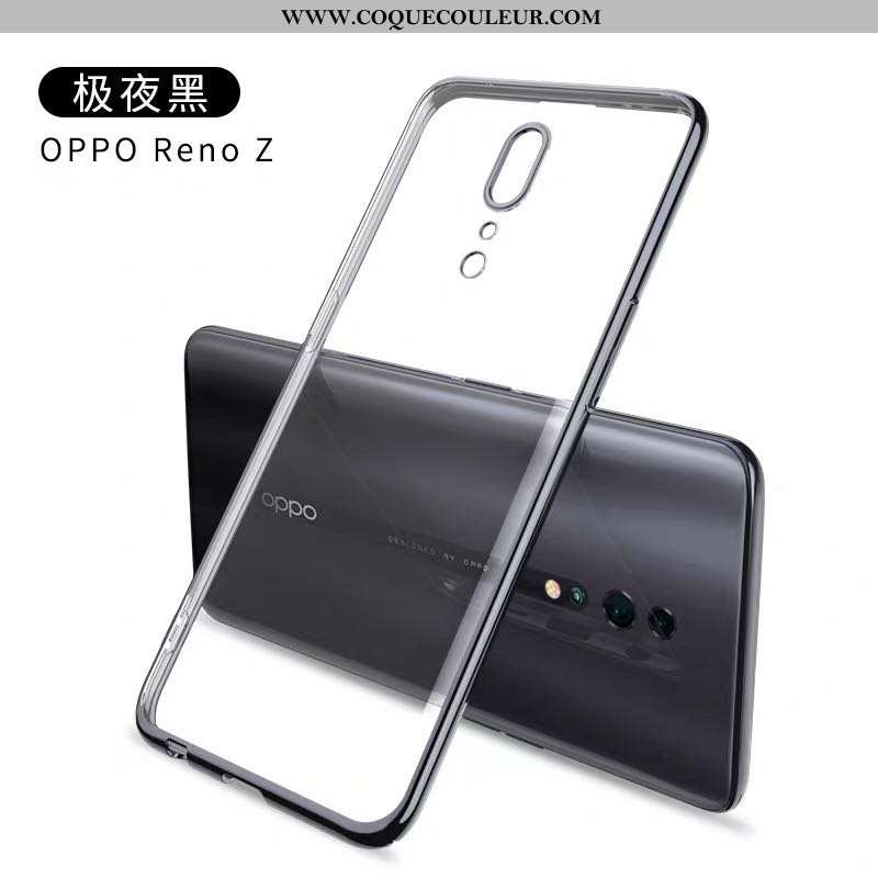 Housse Oppo Reno Z Silicone Téléphone Portable Net Rouge, Étui Oppo Reno Z Protection Tout Compris V