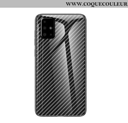 Housse Samsung Galaxy A51 Verre Tempérer Incassable, Étui Samsung Galaxy A51 Téléphone Portable Noir