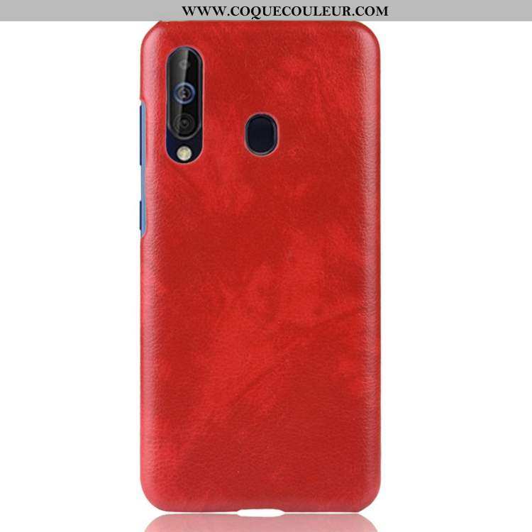 Housse Samsung Galaxy A60 Modèle Fleurie Étoile Coque, Étui Samsung Galaxy A60 Personnalité Rouge