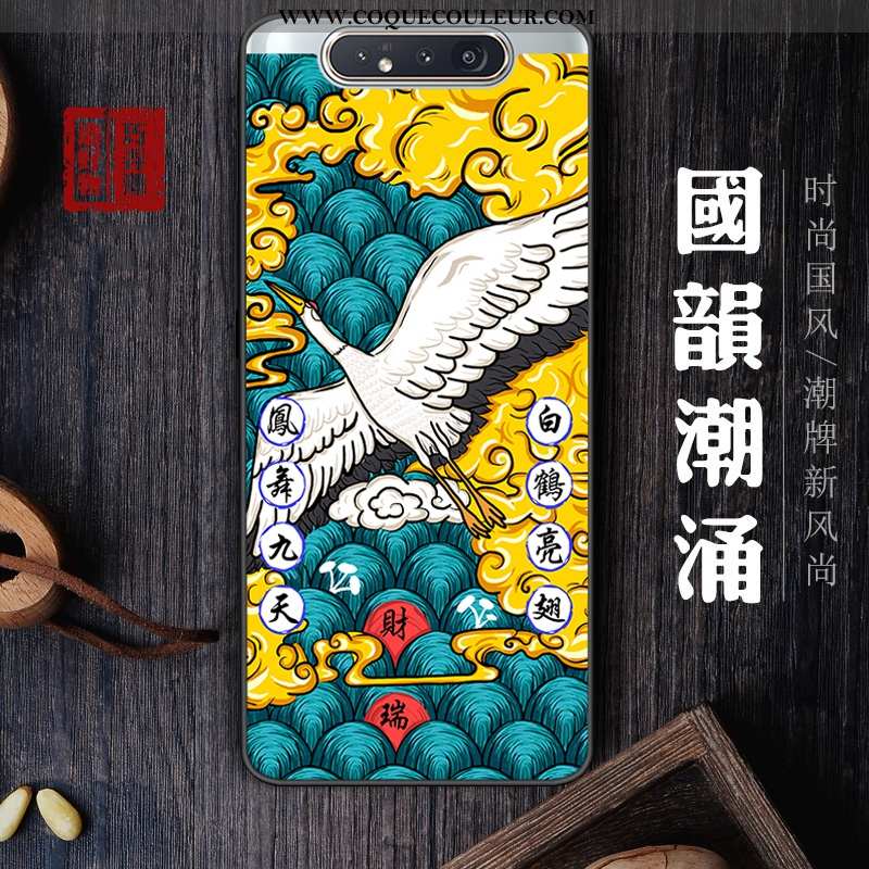 Coque Samsung Galaxy A80 Protection Style Chinois Tout Compris, Housse Samsung Galaxy A80 Délavé En 
