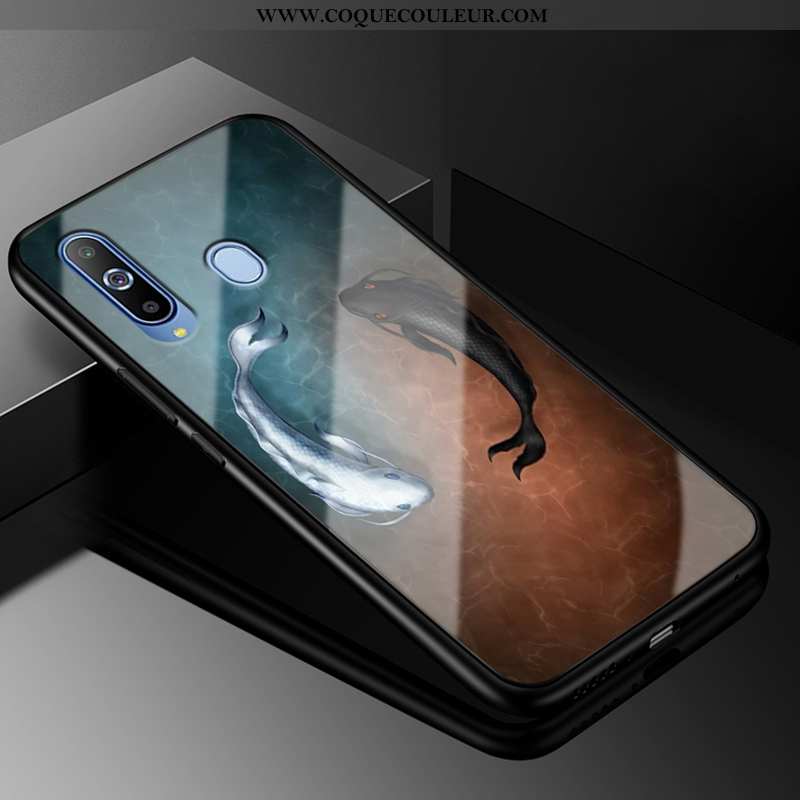 Housse Samsung Galaxy A8s Personnalité Coque Incassable, Étui Samsung Galaxy A8s Créatif Étoile Blan