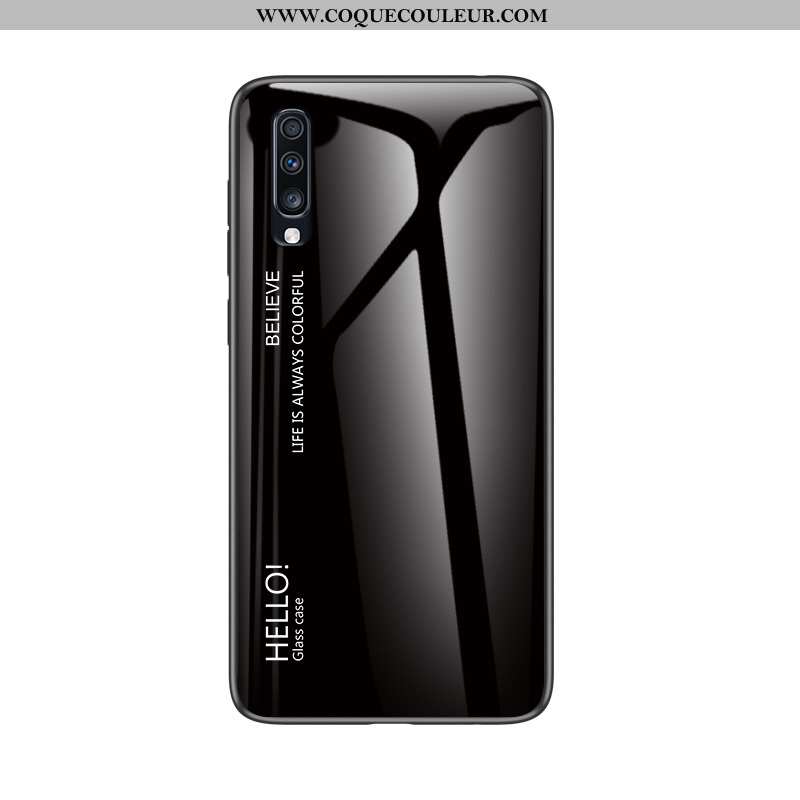 Housse Samsung Galaxy A90 5g Légère Ultra Noir, Étui Samsung Galaxy A90 5g Fluide Doux Verre Noir