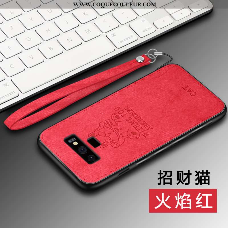 Étui Samsung Galaxy Note 9 Tendance Net Rouge Protection, Coque Samsung Galaxy Note 9 Légère