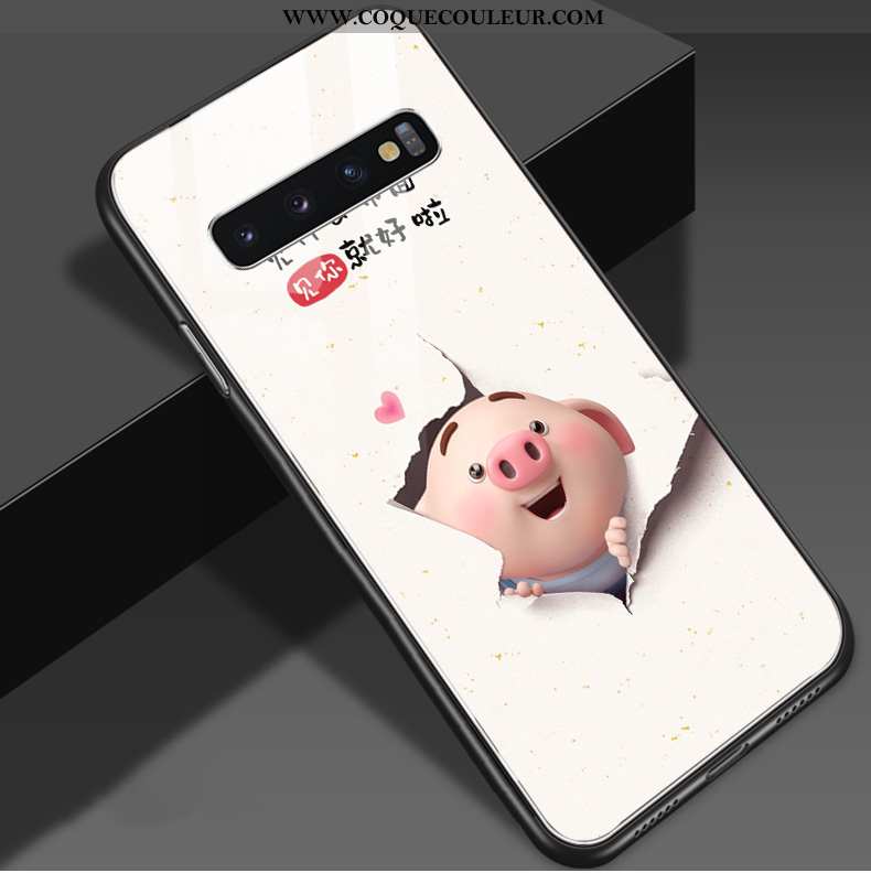 Housse Samsung Galaxy S10 Personnalité Téléphone Portable Petit, Étui Samsung Galaxy S10 Créatif Net