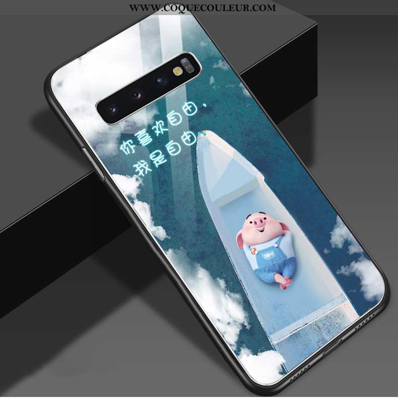 Housse Samsung Galaxy S10 Personnalité Téléphone Portable Petit, Étui Samsung Galaxy S10 Créatif Net
