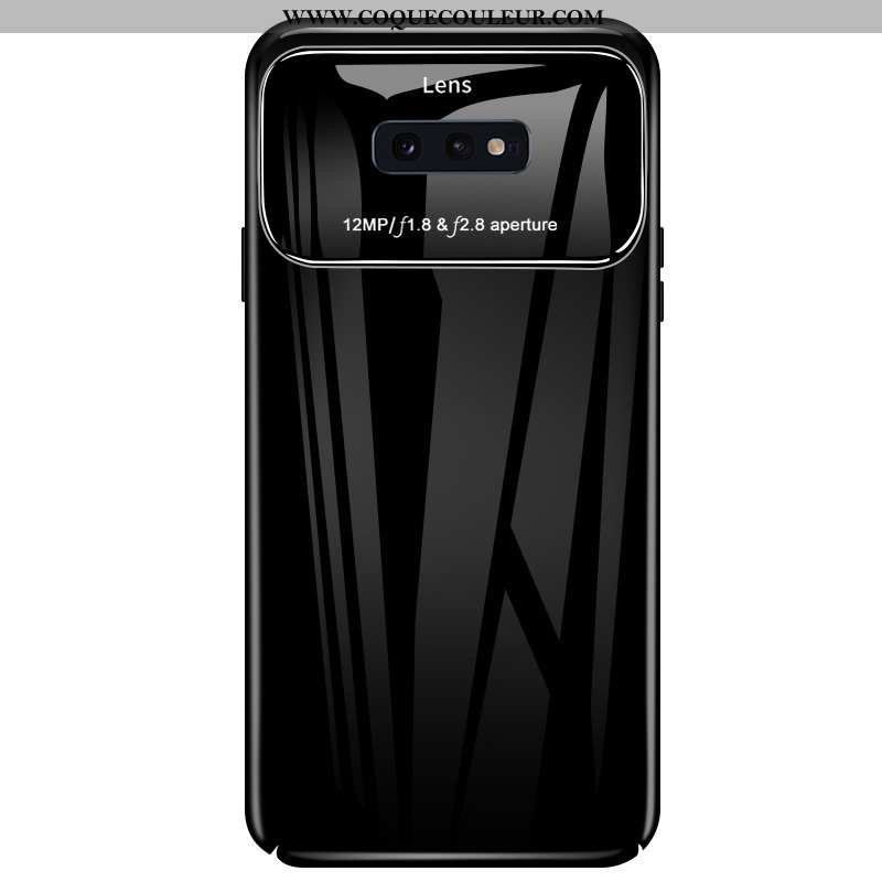 Coque Samsung Galaxy S10e Fluide Doux Noir Cœur, Housse Samsung Galaxy S10e Protection Support