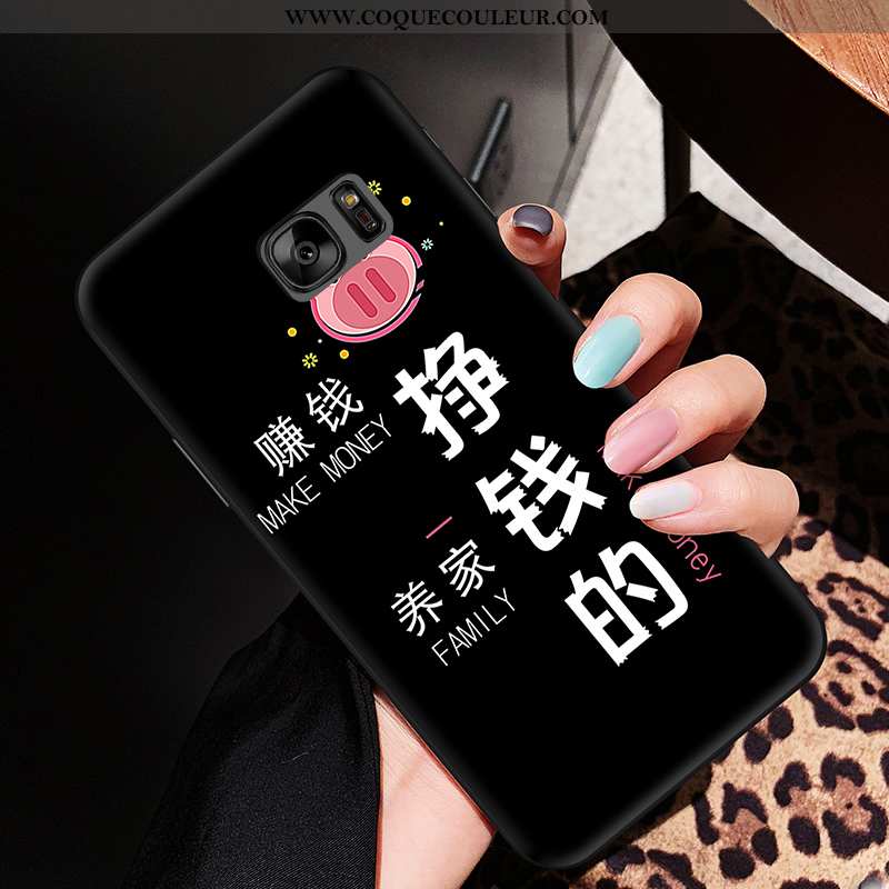 Coque Samsung Galaxy S6 Edge Silicone Amoureux Téléphone Portable, Housse Samsung Galaxy S6 Edge Des