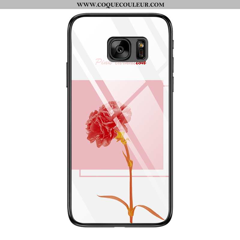 Coque Samsung Galaxy S7 Fluide Doux Protection Tout Compris, Housse Samsung Galaxy S7 Silicone Rose