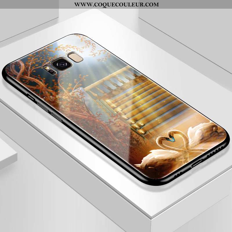 Coque Samsung Galaxy S8 Personnalité Téléphone Portable Verre, Housse Samsung Galaxy S8 Créatif Étoi
