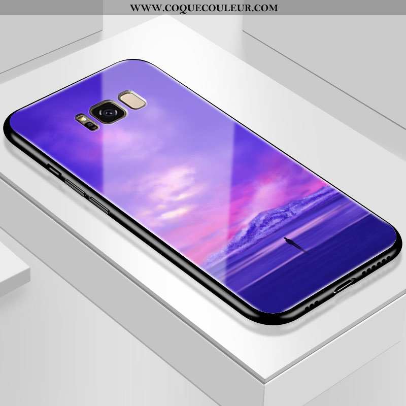 Coque Samsung Galaxy S8 Personnalité Téléphone Portable Verre, Housse Samsung Galaxy S8 Créatif Étoi