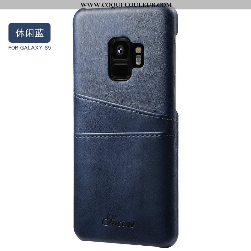 Coque Samsung Galaxy S9 Silicone Couvercle Arrière Tendance, Housse Samsung Galaxy S9 Protection Lég