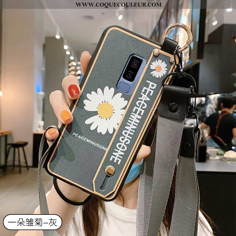 Housse Samsung Galaxy S9+ Fluide Doux Simple Téléphone Portable, Étui Samsung Galaxy S9+ Silicone Pe
