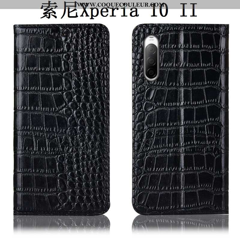 Étui Sony Xperia 10 Ii Protection Téléphone Portable Coque, Coque Sony Xperia 10 Ii Cuir Véritable I