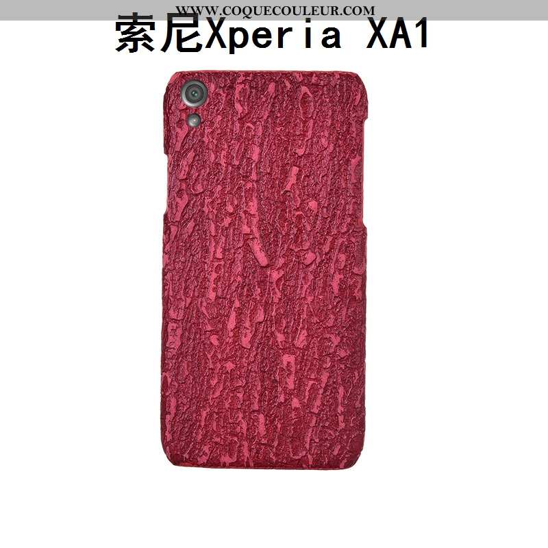 Étui Sony Xperia Xa1 Luxe Coque Incassable, Sony Xperia Xa1 Personnalité Personnalisé Rouge