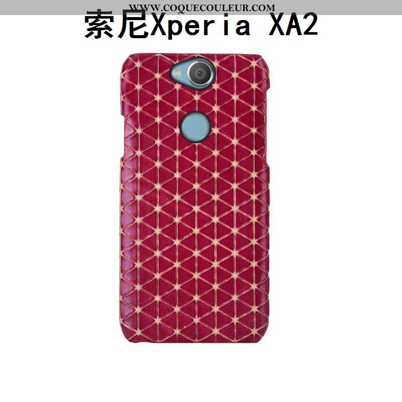 Housse Sony Xperia Xa2 Créatif Téléphone Portable Étui, Étui Sony Xperia Xa2 Cuir Véritable Marron