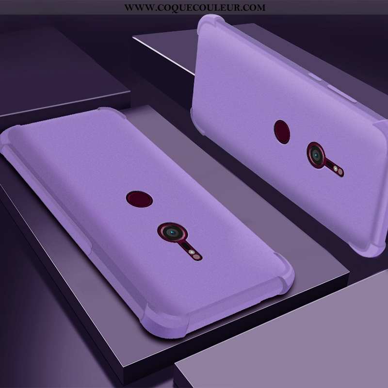 Housse Sony Xperia Xz3 Silicone Transparent Étui, Étui Sony Xperia Xz3 Protection Violet