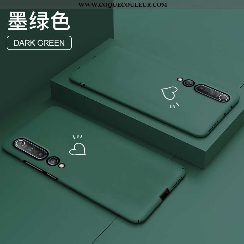 Étui Xiaomi Mi 10 Tendance Difficile Protection, Coque Xiaomi Mi 10 Légère Personnalité Verte